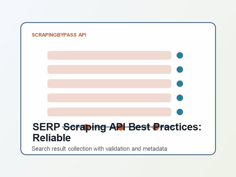 SERP Scraping API Best Practices: Reliable Search Data Without Fragile Crawlers - Scrapingbypass API