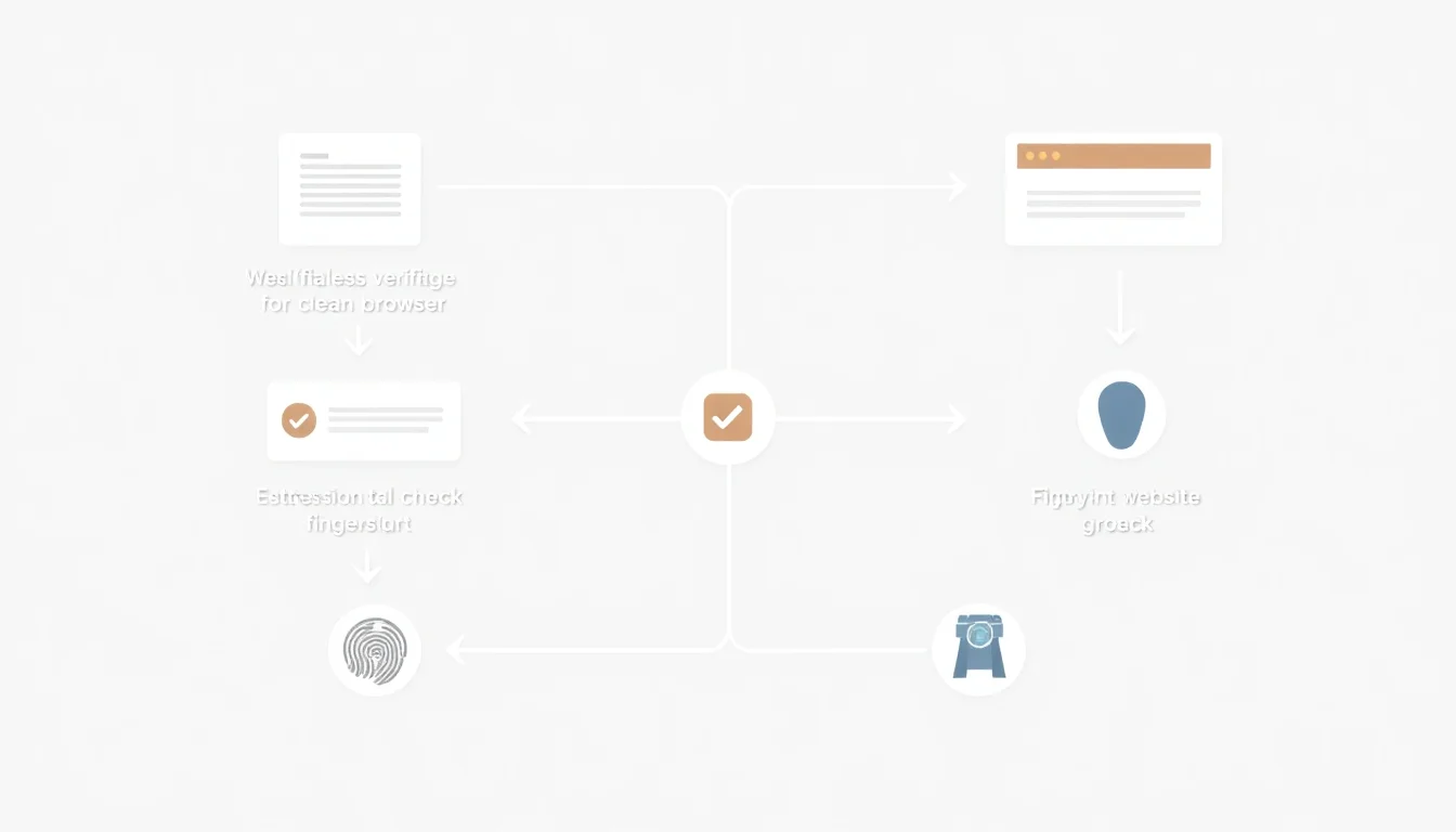 Inline visual for the correct troubleshooting order when only one browser fails verification