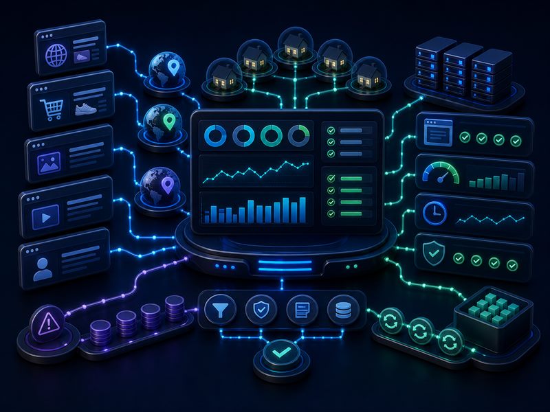 AI agent workflow with Cloudbypass API between task runner parser and model