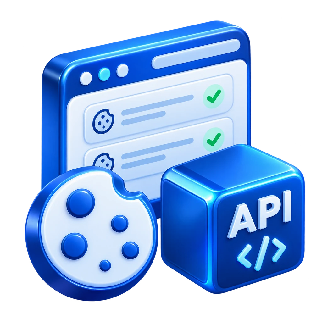 HTTP API requests and session management illustration